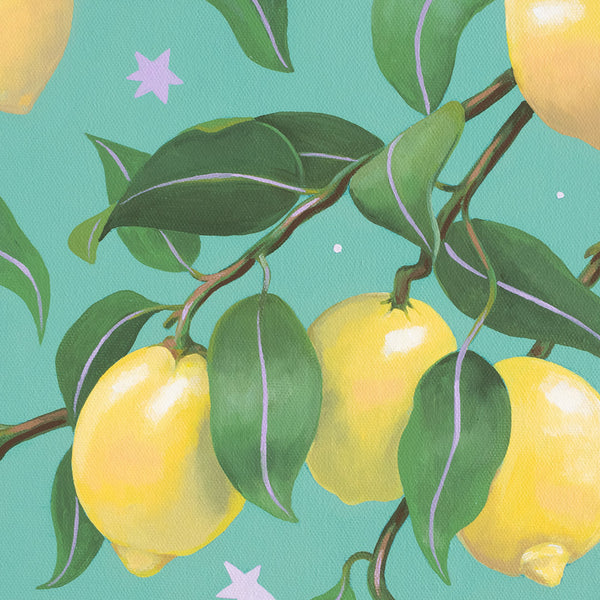 Original Artwork - Lovely Lemons - Close Up
