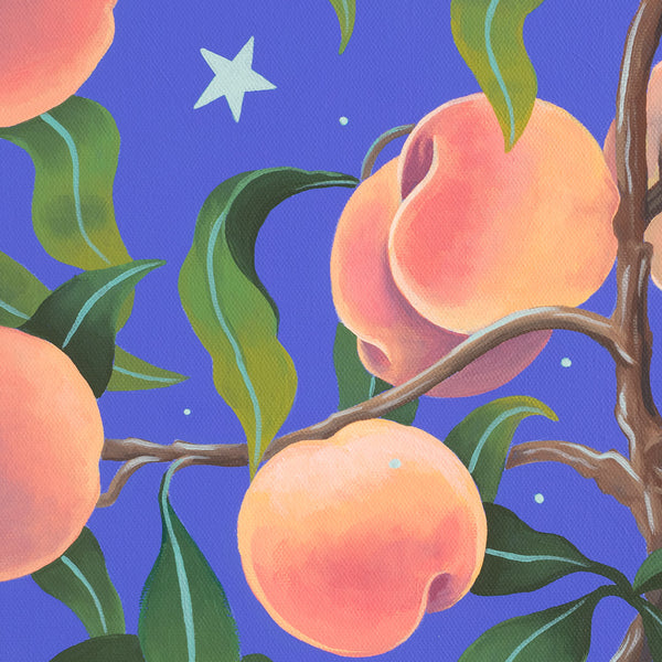 Original Artwork - Perfect Peaches - Close up