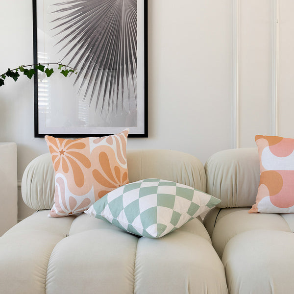 Flow State Linen Cushion - In Situ - Couch