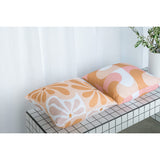 Neapolitan Swirl Linen Cushion Cover - In Situ - On Bench