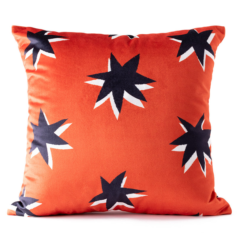 Stargazer Cinnamon Velvet Cushion Cover - Front View