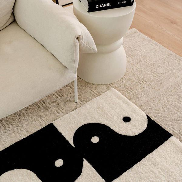 Yin and Yang Handmade Rug - In Situ